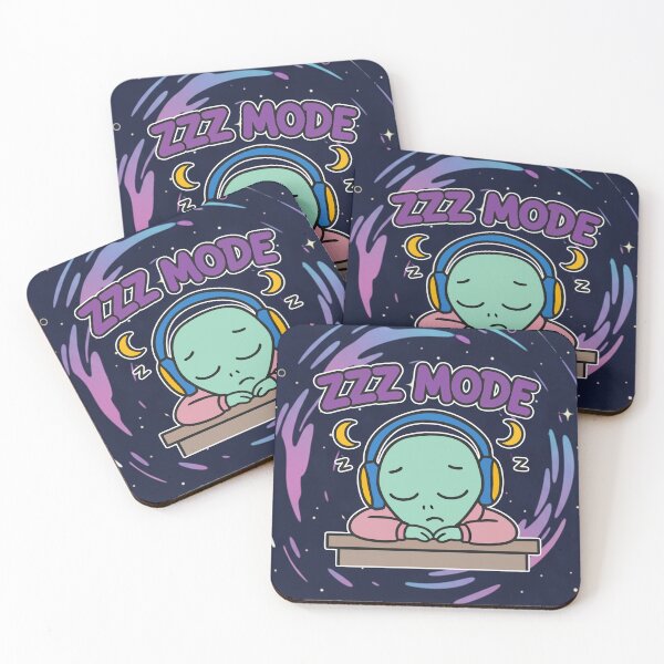 Item preview, ZZZ MODE Sleepy Alien Kawaii Cartoon designed and sold by Taridesign.