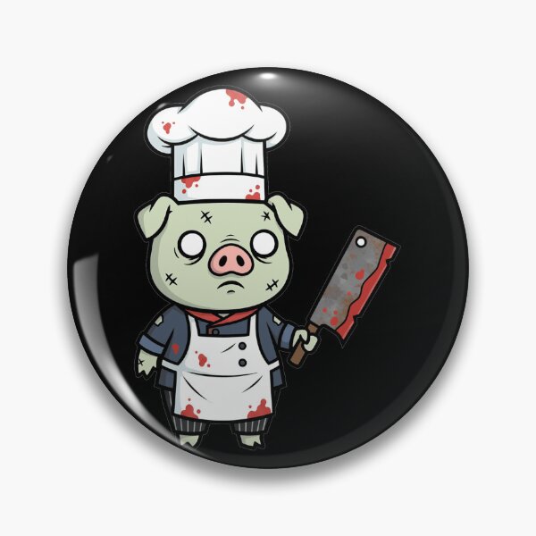 Artikelvorschau, Horror-Koch-Zombie-Schwein mit rostigem Hackmesser entworfen und verkauft von k3rstman1.