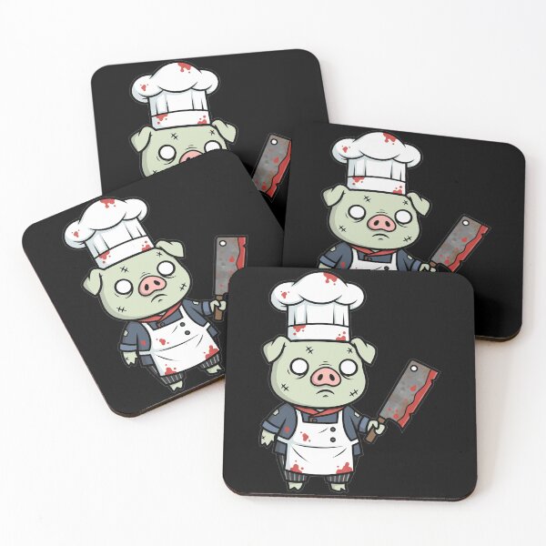 Item preview, Horror Chef Zombie Pig with Rusty Cleaver designed and sold by k3rstman1.