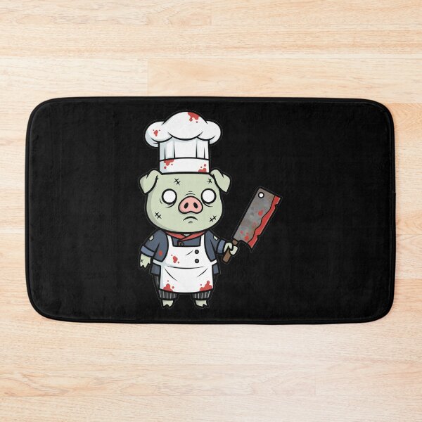 Item preview, Horror Chef Zombie Pig with Rusty Cleaver designed and sold by k3rstman1.