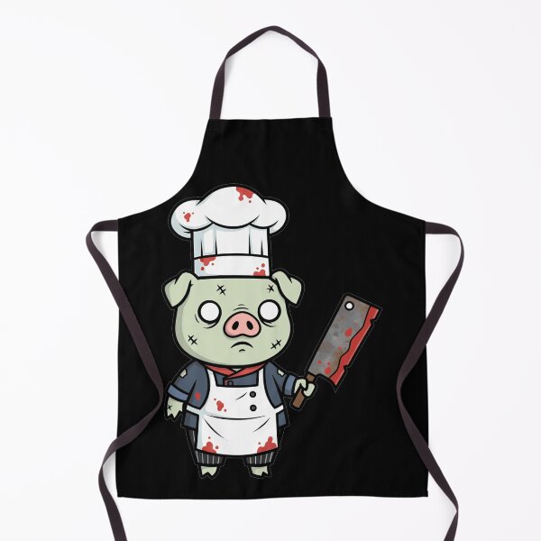 Item preview, Horror Chef Zombie Pig with Rusty Cleaver designed and sold by k3rstman1.