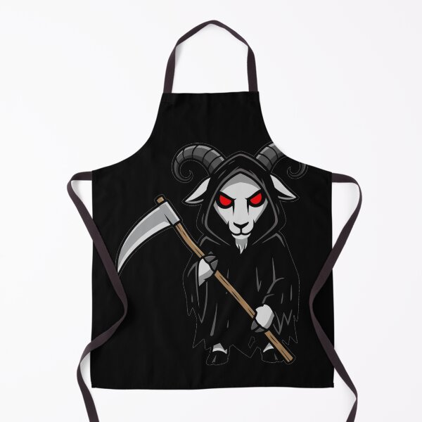 Item preview, Spooky Cartoon Goat Grim Reaper Death Scythe designed and sold by k3rstman1.