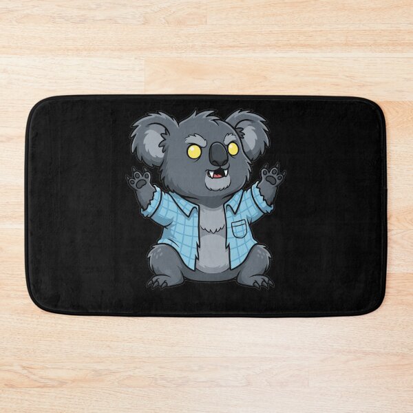 Item preview, Angry Monster Koala Blue Plaid Shirt designed and sold by k3rstman1.