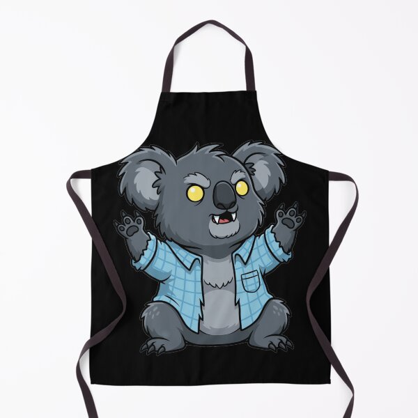 Item preview, Angry Monster Koala Blue Plaid Shirt designed and sold by k3rstman1.