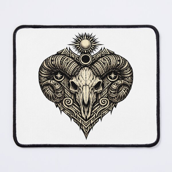Item preview, Ornamental Ram Skull Celestial Crest designed and sold by Dresut.
