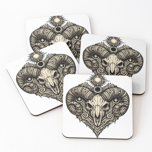 Item preview, Ornamental Ram Skull Celestial Crest designed and sold by Dresut.