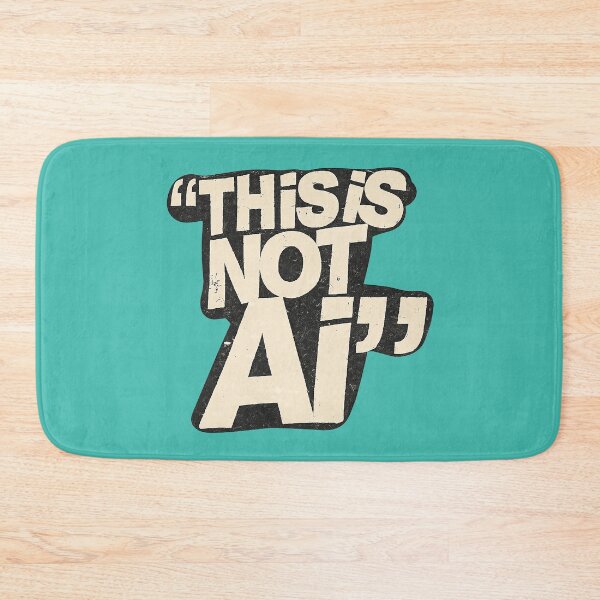Item preview, “This Is Not AI” – Bold Anti-AI Typography Design designed and sold by PIXEL POP DESIGNS - Beyond the Norm!.
