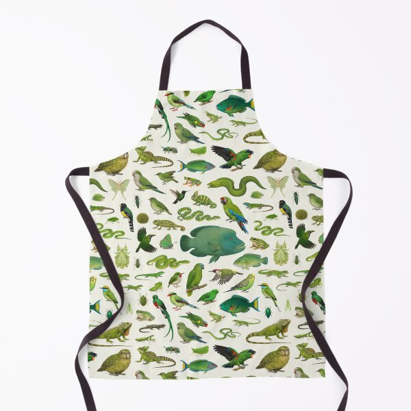 Item preview, Wild World in Green Retro Wildlife Identification Chart designed and sold by kakarikihill.