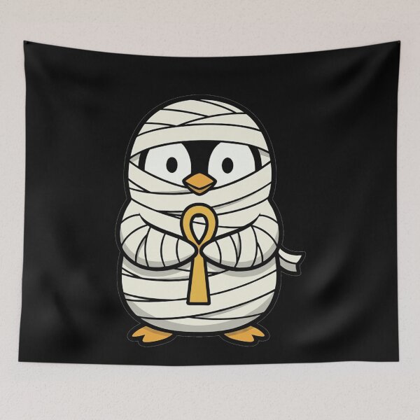 Item preview, Cute Mummy Penguin with Egyptian Ankh Symbol designed and sold by k3rstman1.