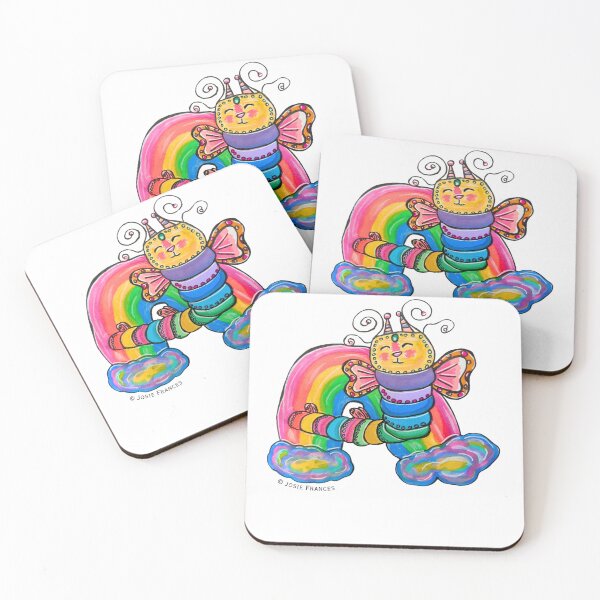 Item preview, Rainbow Caterpillar Fairy Sketch designed and sold by Ruby Tiger Creations.