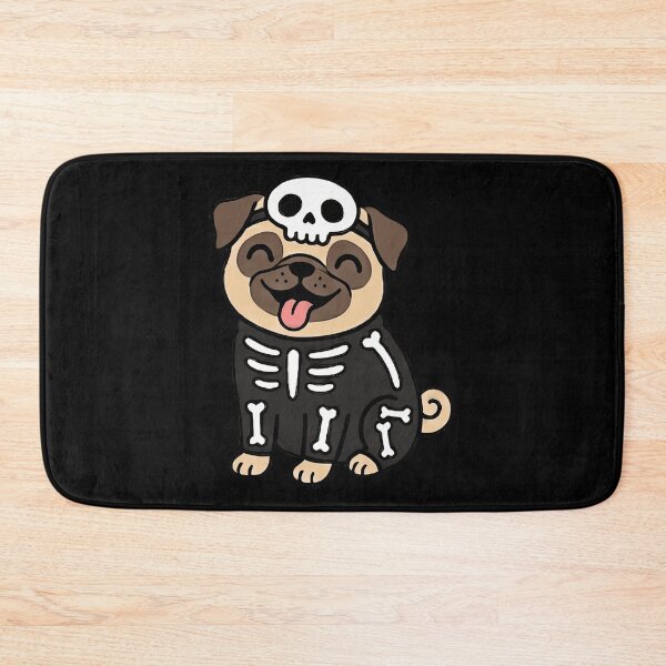 Item preview, Kawaii Skeleton Pug Dog Halloween Costume designed and sold by k3rstman1.