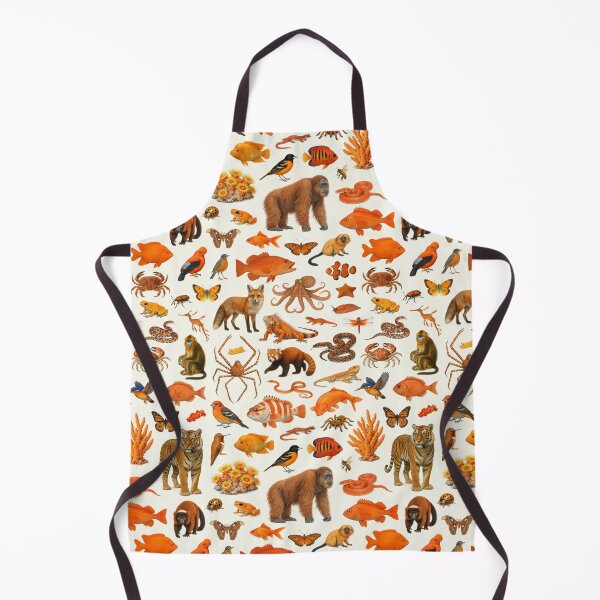 Item preview, Wild World in Orange Retro Wildlife Identification Chart designed and sold by kakarikihill.