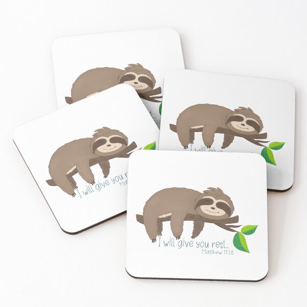 Item preview, Jesus Gives Rest Sloth designed and sold by Willow & Grace Designs.