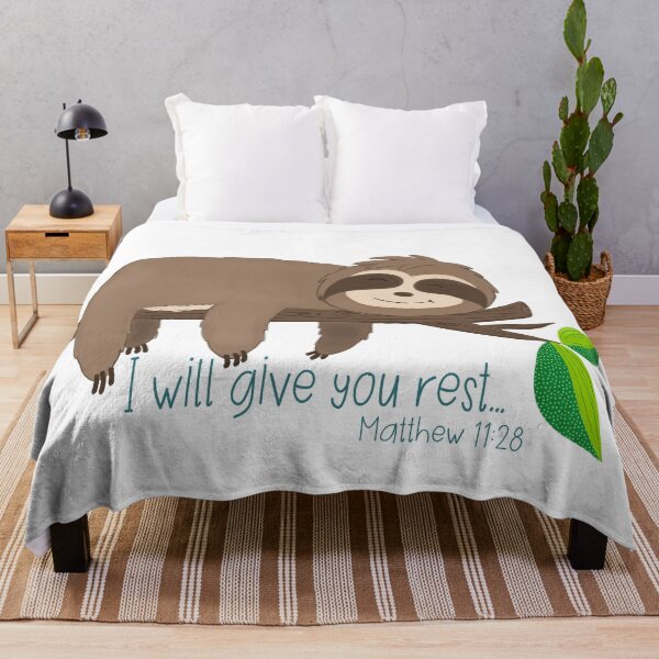 Item preview, Jesus Gives Rest Sloth designed and sold by Willow & Grace Designs.