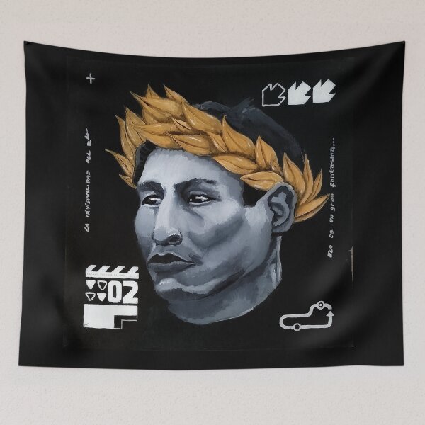 Item preview, The Ghost of the Crown - Pre-Columbian Urban Portrait designed and sold by benja-08.