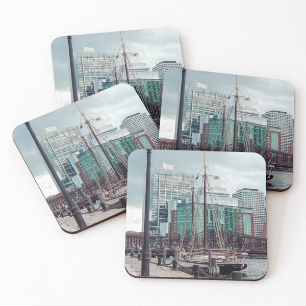 Item preview, Boston Harbor Sailboat and City Skyline Photography designed and sold by MDCCo.