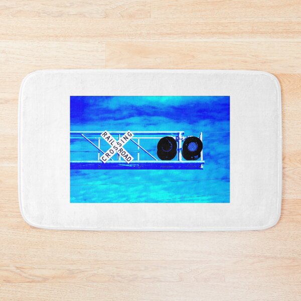 Item preview, Railroad Crossing Overhead Cantilever Flashers with Blue Lights designed and sold by WHBPhotoArt.