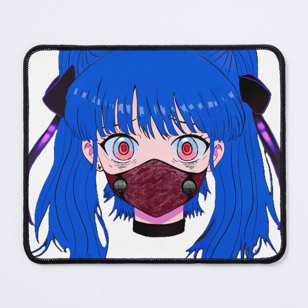 Item preview, Cyberpunk Anime Girl Mask Sticker designed and sold by OFFFACE.