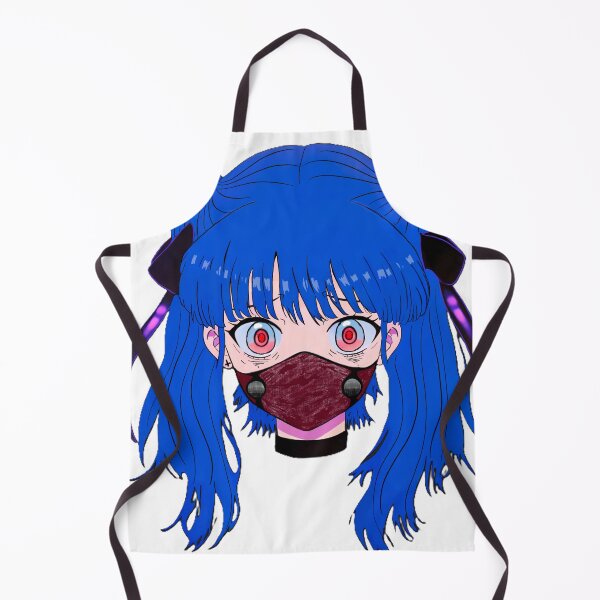 Item preview, Cyberpunk Anime Girl Mask Sticker designed and sold by OFFFACE.