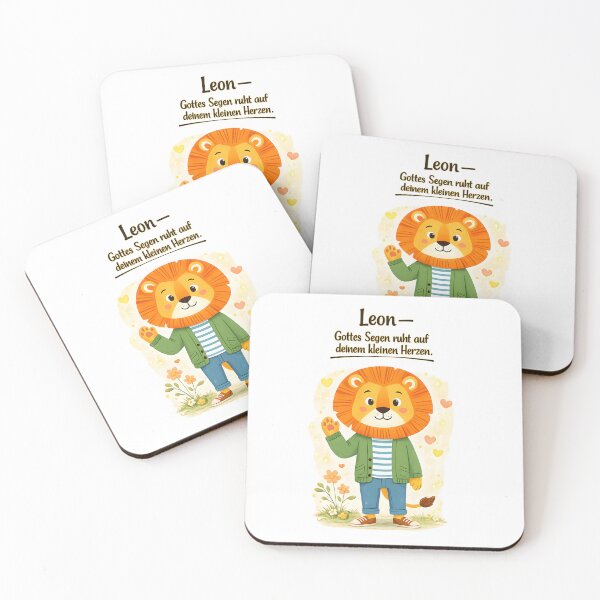 Item preview, Personalized lion children's room poster with the name Leon designed and sold by LoveNurseries.