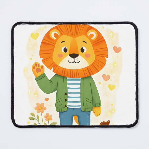 Item preview, Personalized lion children's room poster with the name Leon designed and sold by LoveNurseries.