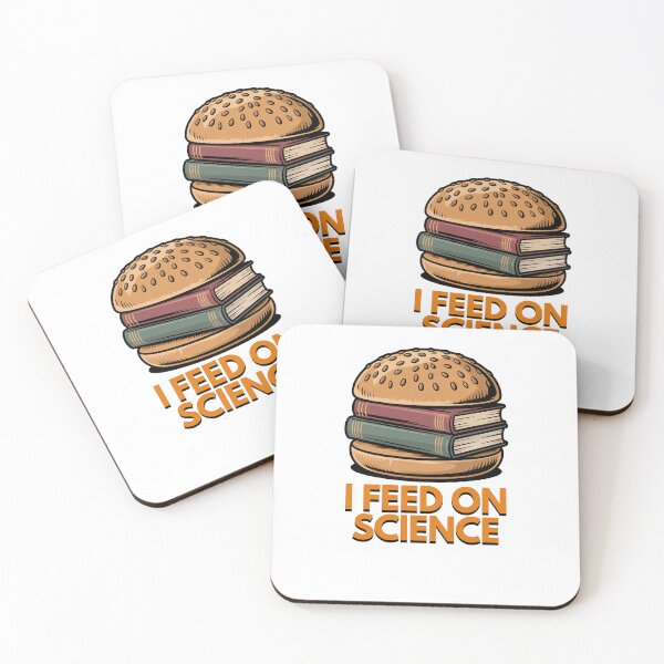 Item preview, I Feed On Science Funny Nerd T-Shirt – Book Burger Geek Design designed and sold by Waldero.