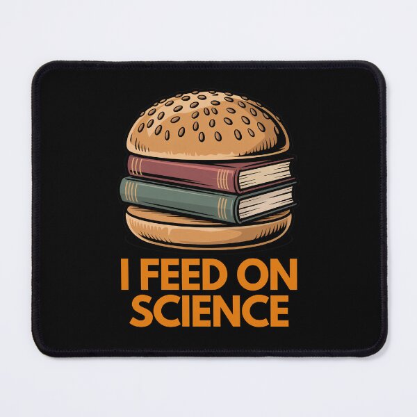 Item preview, I Feed On Science Funny Nerd T-Shirt – Book Burger Geek Design designed and sold by Waldero.