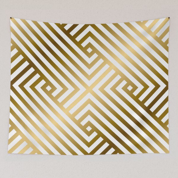 Item preview, Art Deco Geometric Designs Vibrant Golden Sophisticated Pattern designed and sold by DEC02.