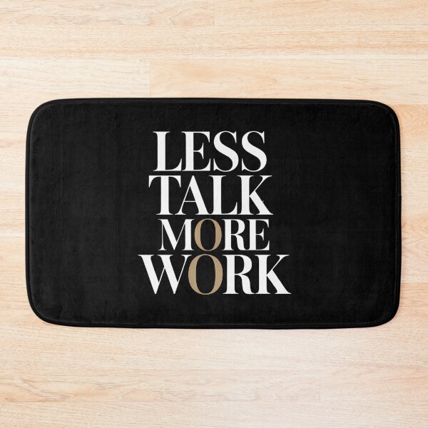 Item preview, Less Talk More Work – Premium Motivational Typography Design designed and sold by EvolusionPro.