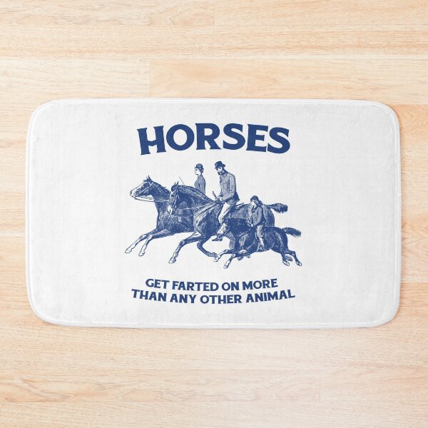 Item preview, Funny horse riding horse fart joke quote art (on light colors) designed and sold by messy-nessie.