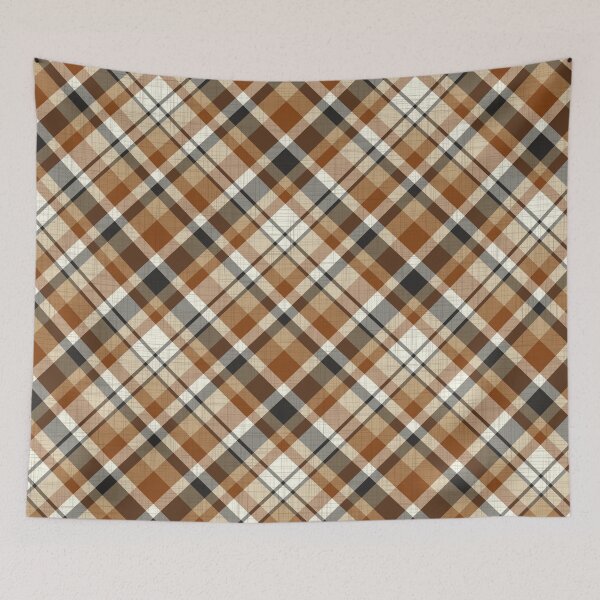 Item preview, Country Warm Diagonal Plaid Pattern designed and sold by Rosemarie Guieb Designs.