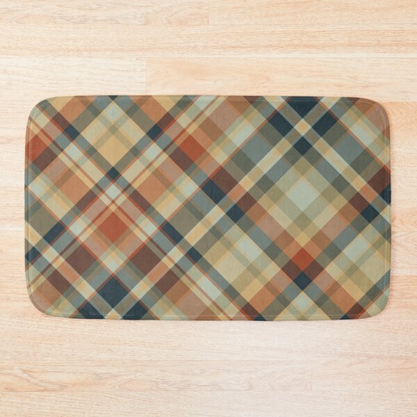 Item preview, Warm Neutral Diagonal Plaid Pattern designed and sold by Rosemarie Guieb Designs.