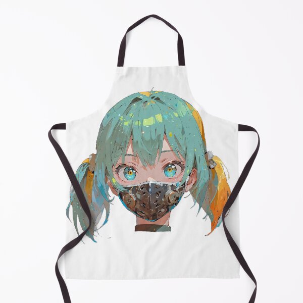 Item preview, Colorful Anime Girl Mask Sticker Aesthetic designed and sold by OFFFACE.