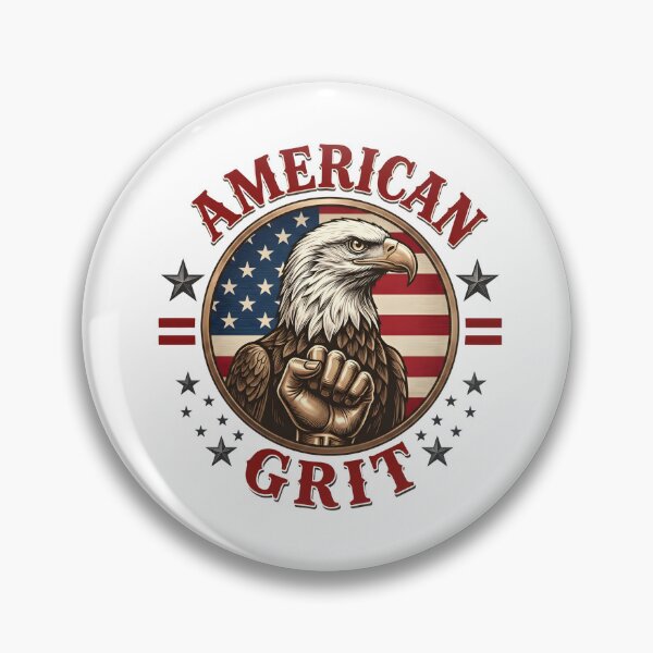 Artikelvorschau, American Grit Grafik-T-Shirt – Vintage USA Patriotisches Adler-Shirt entworfen und verkauft von relso.