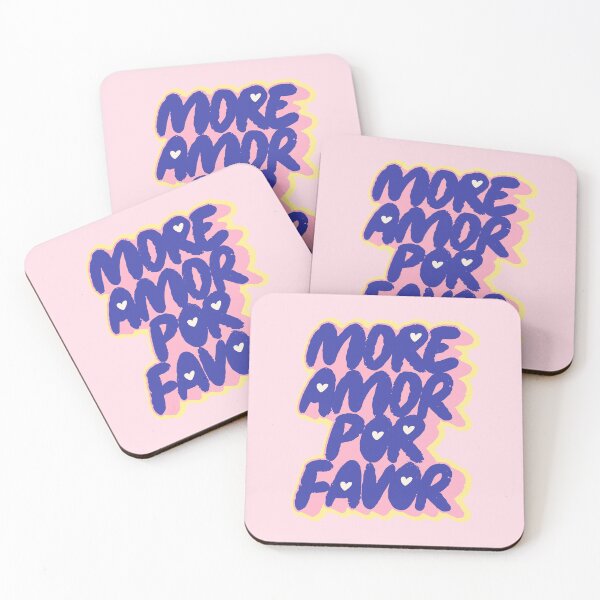 Item preview, More Amor Por Favor -  Aesthetic Classy Spanglish Quote designed and sold by nineFlorals.