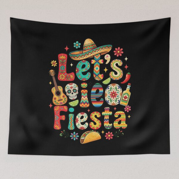 Item preview, Let's Fiesta Cinco De Mayo Mexican Celebration Party designed and sold by SofenArt.