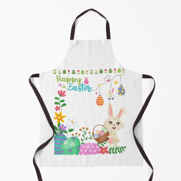 Item preview, Cute Easter Bunny with flowers and eggs designed and sold by FunSticky14.