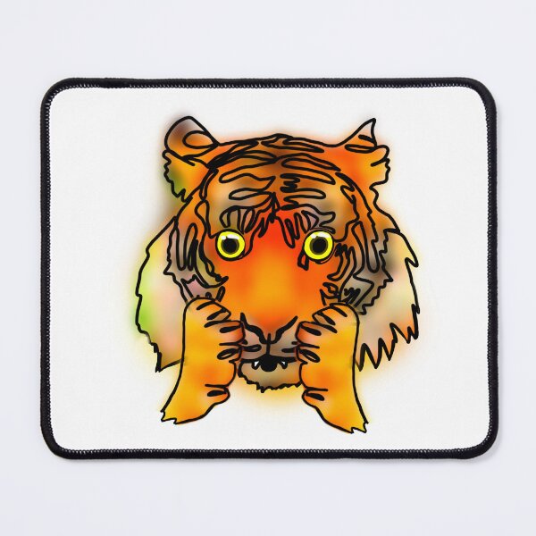 Item preview, Maple the Tiger shocked emoji - animalz designed and sold by Ashley’sAnimalz.