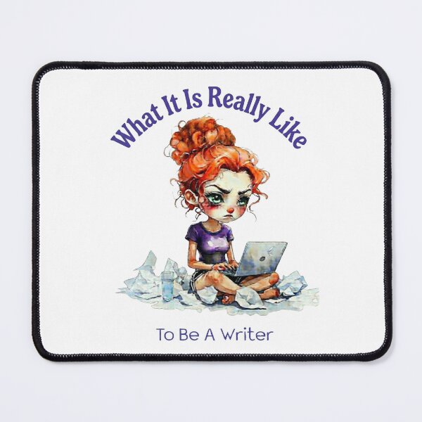 Item preview, What It Is Really Like: To Be A Writer | Funny Writer’s Block Chibi designed and sold by ArtisticDesignsbyLinda.