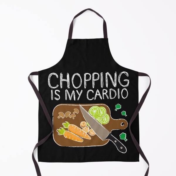 Item preview, Chopping Is My Cardio kitchen cutting board designed and sold by Shedronpanda.