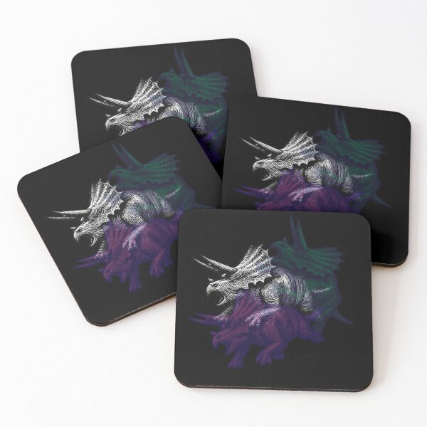 Item preview, Triceratops Deep Dark Series - Chromatic Aberration Three-Horned Dinosaur designed and sold by OutcropSupply.