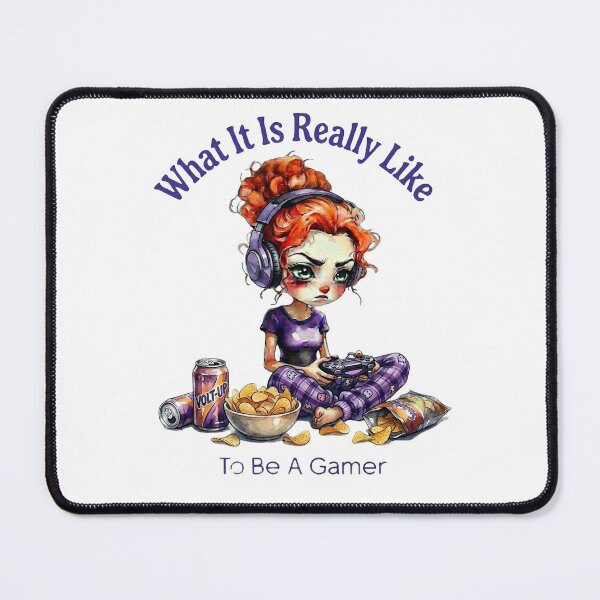 Item preview, What It Is Really Like: To Be A Gamer | Sleep Deprived Gamer Chibi designed and sold by ArtisticDesignsbyLinda.