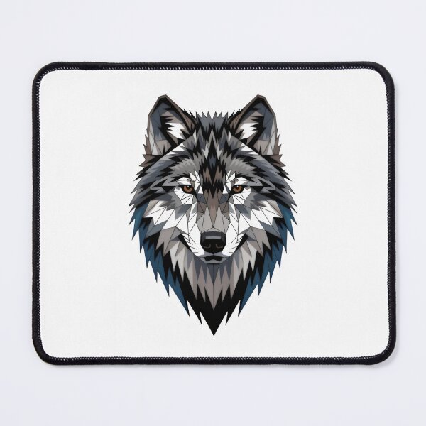 Item preview, Geometric Wolf Head Abstract Polygon Art designed and sold by Zanigold.
