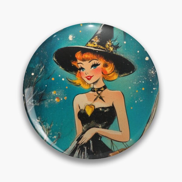 Item preview, Retro 80s Style Halloween Witch designed and sold by HollywoodInked.