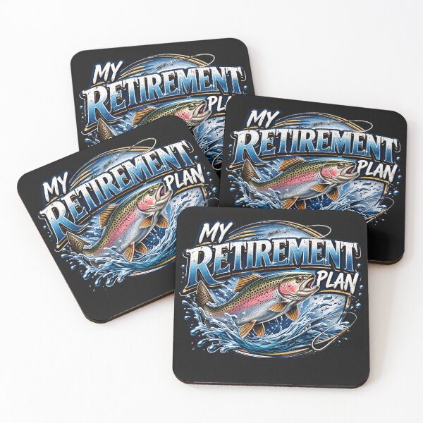 Item preview, My Retirement Plan  trout jumping designed and sold by RawEdgeStudios.
