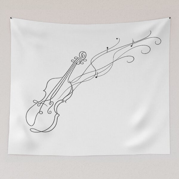 Item preview, Elegant Violin Line Art for Music Lovers designed and sold by BlairWynne.