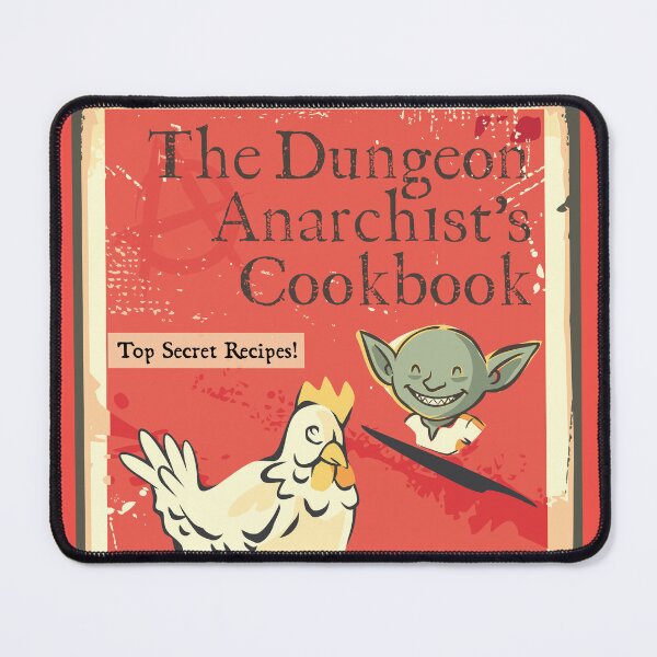 Item preview, Dungeon Anarchist's Chicken and Goblin Recipes Cookbook T-Shirt designed and sold by Fire Brandy.