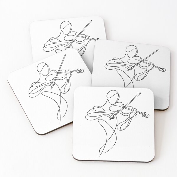 Item preview, Abstract Violin Player One Line Art Minimalist Music Drawing designed and sold by BlairWynne.