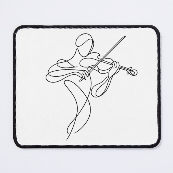 Item preview, Abstract Violin Player One Line Art Minimalist Music Drawing designed and sold by BlairWynne.