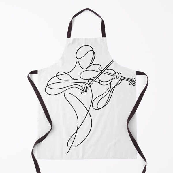 Item preview, Abstract Violin Player One Line Art Minimalist Music Drawing designed and sold by BlairWynne.